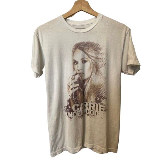 Carrie Underwood Storyteller Tour 2016 Concert T-Shirt Women's Small Cream Tan - Picture 1 of 4